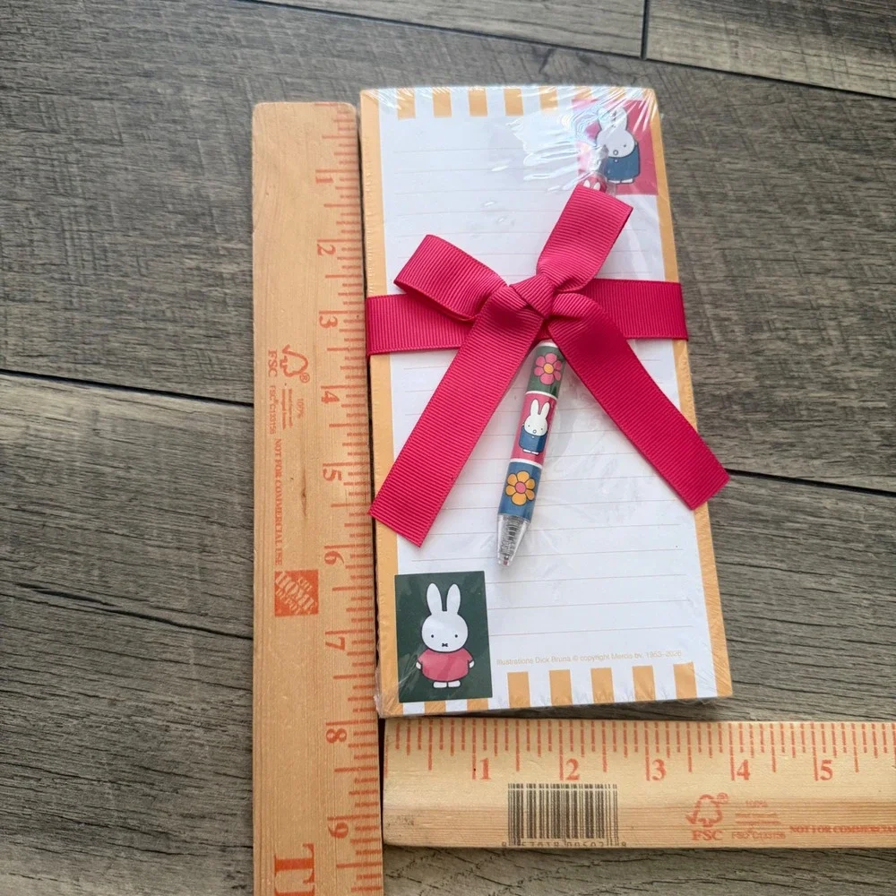 Miffy Magnetic List Pad & Gel Pen Set Dick Bruna 100 Sheets Orange Circle Studio